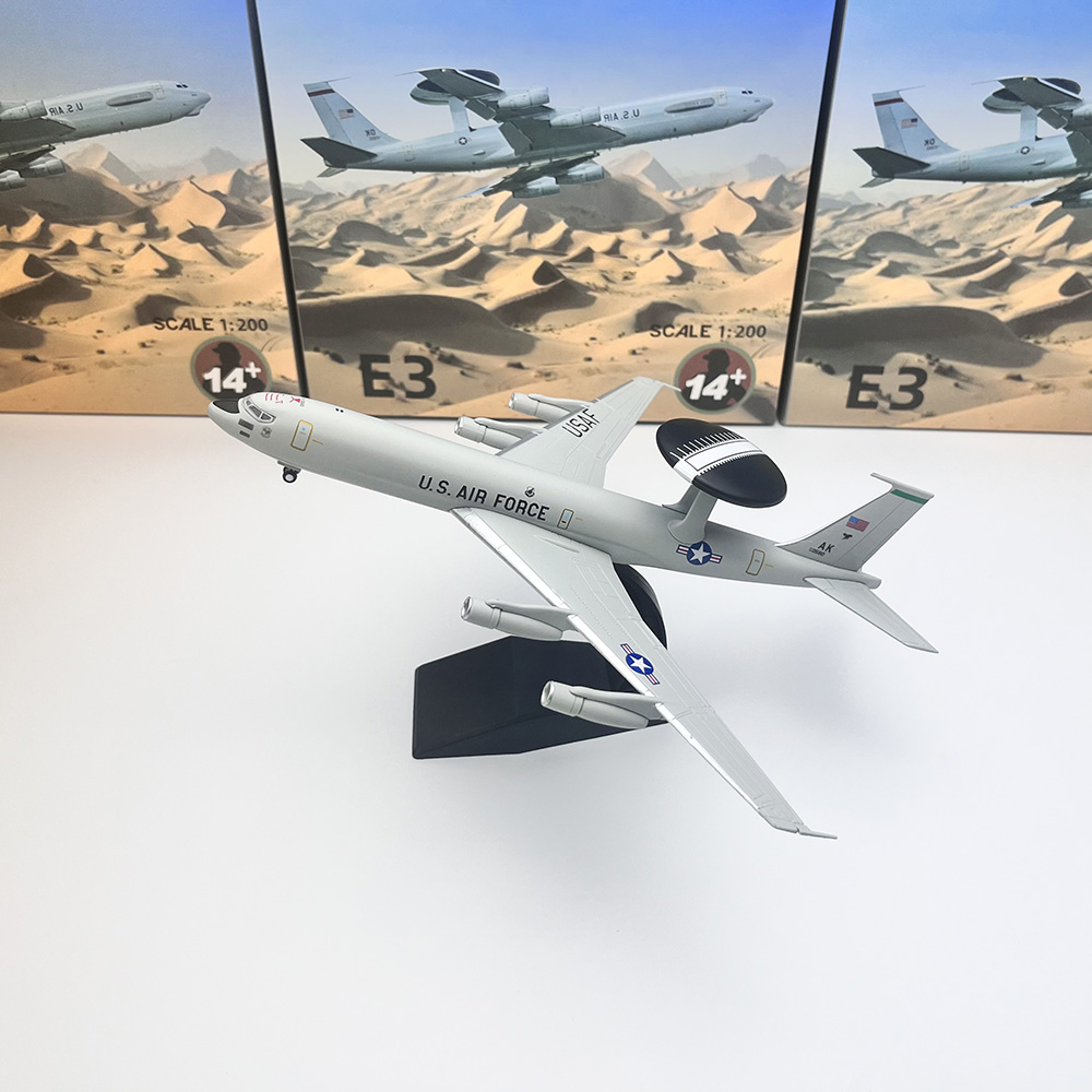 Model Kit Aircraft - 1/200 Scale E3 Airplane Diecast Finished
