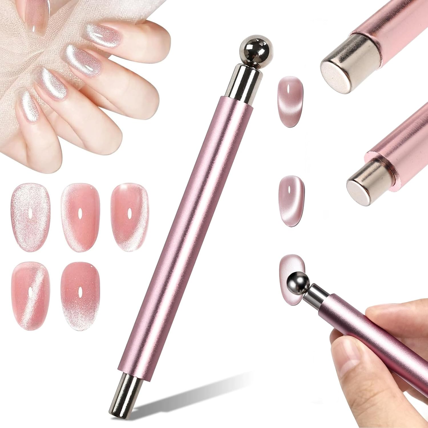 Sanding Stick Set - 1/2Pcs Cat Eye Magnetic Ball With