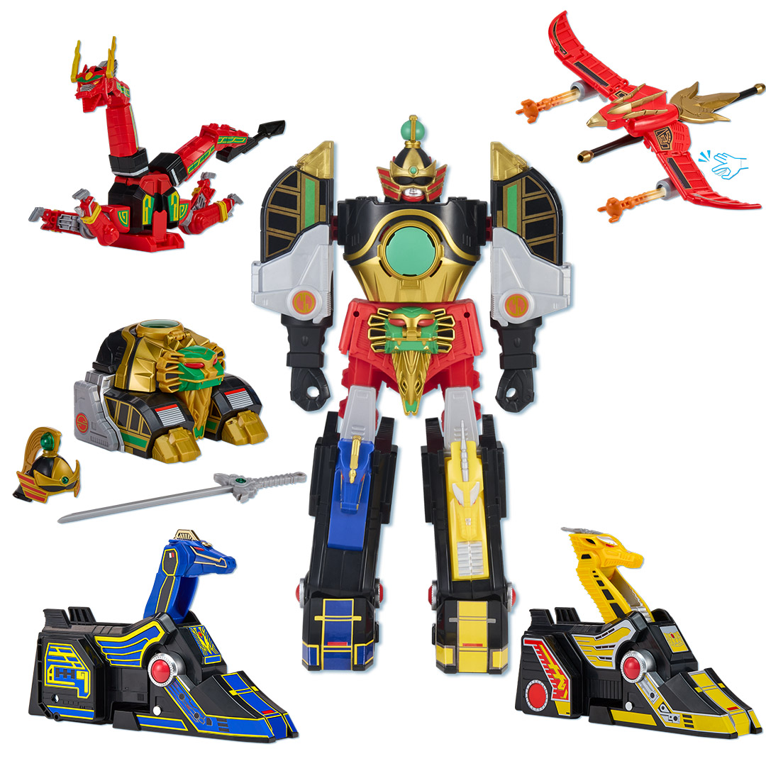 Model Kit Power Rangers - Playmates Power Rangers Mega Thunderzord Action