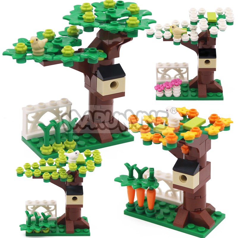 Model Kit Ikaruga - MARUMINE Small Particles MOC Bricks Tree