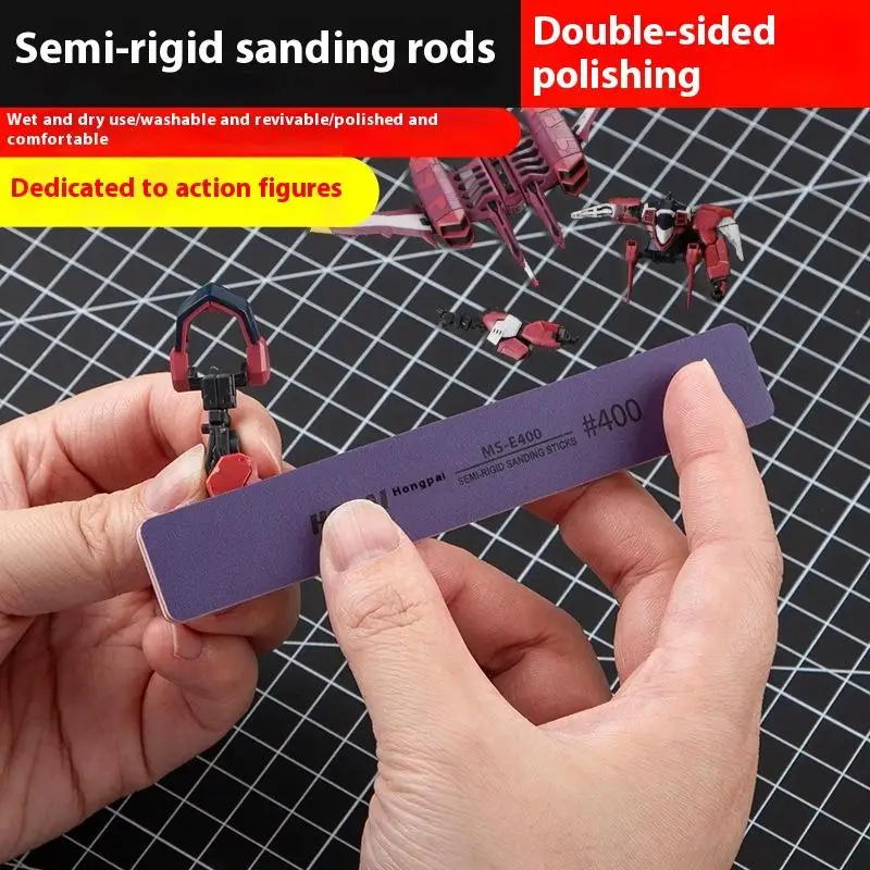 6Pcs MS-E400-1500 Semi-rigid S - Sanding Stick Set ulasan dan harga