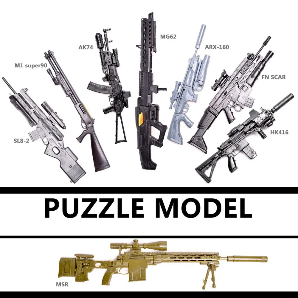 1/6 Assemble Gun Model Machine - Model Kit Weapons ulasan dan harga