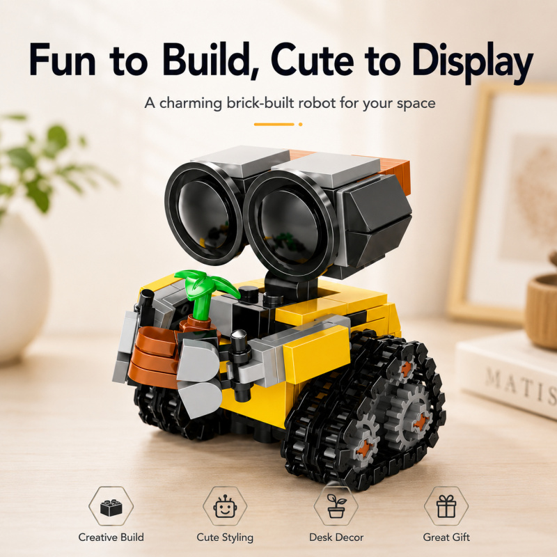 Mini Robot Building Blocks Set - Model Kit Robot ulasan dan harga