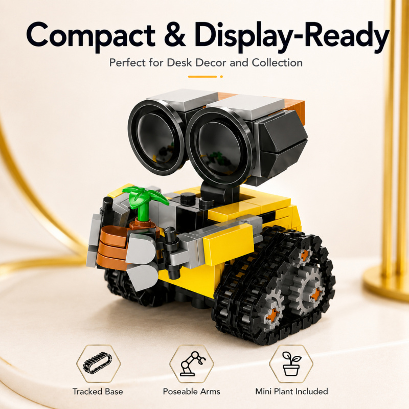 Mini Robot Building Blocks Set - Model Kit Robot ulasan dan harga