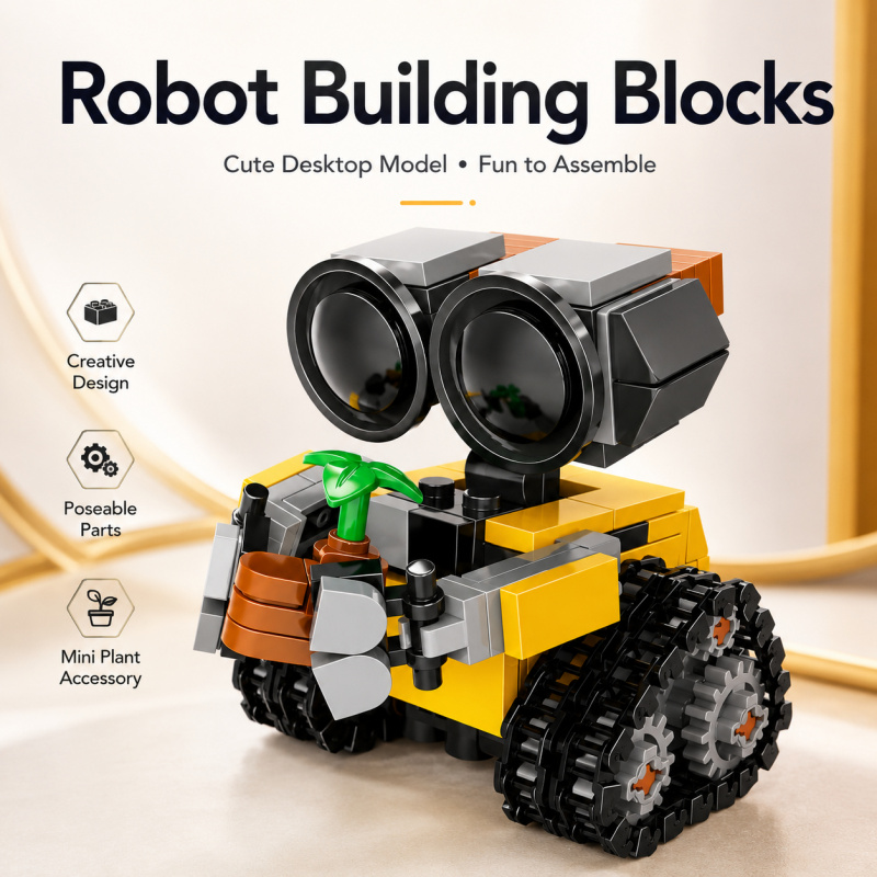 Mini Robot Building Blocks Set - Model Kit Robot ulasan dan harga