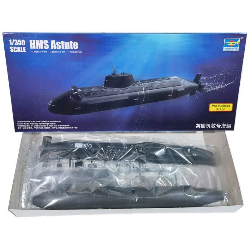 TRUMPETER 1/350 Scale HMS Astu - Model Kit U Boat ulasan dan harga