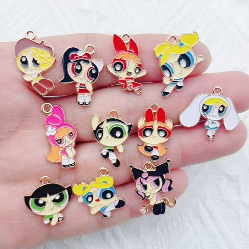 10pcs Alloy Oil-Dripping Carto - Model Kit For Girls ulasan dan harga