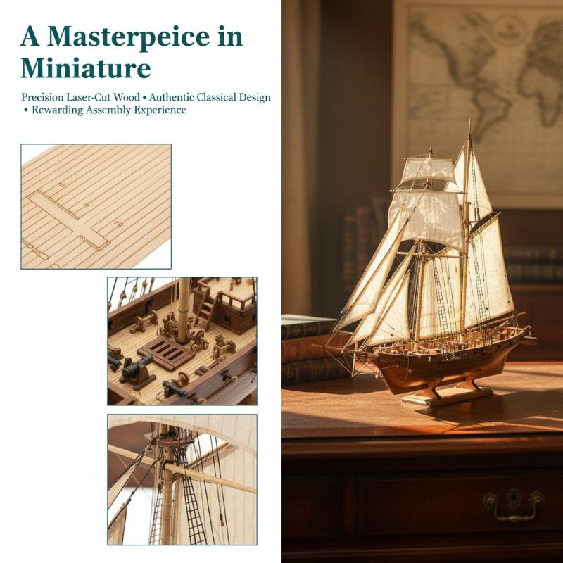 Wooden Ship Model Kit - DIY Sa - Model Kit U Boat ulasan dan harga