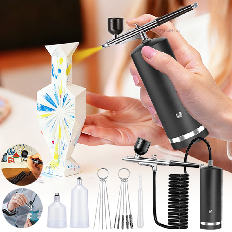 Airbrush with Compressor Paint - Model Kit Weapons ulasan dan harga