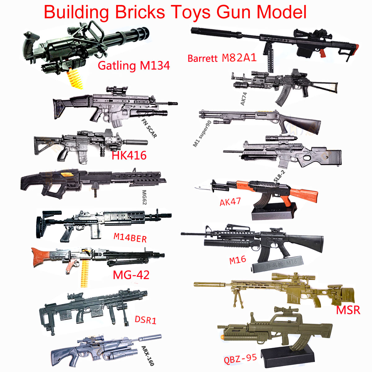 1:6 Scale Toy Mini  Gun Model  - Model Kit Weapons ulasan dan harga