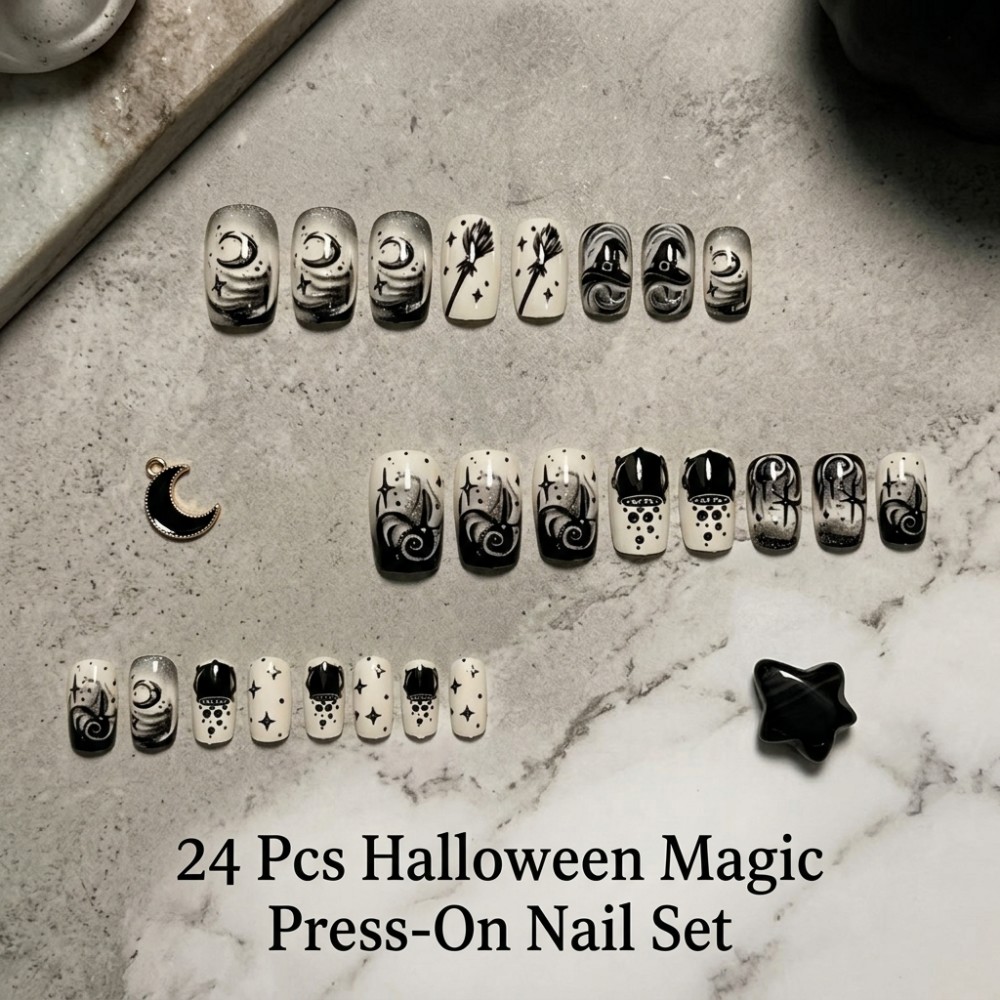 24PCS Halloween Witch Hat Fals - Sanding Stick Set ulasan dan harga