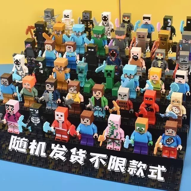 30/60pcs Cartoon Minecraft Bui - Model Kit Bandai ulasan dan harga