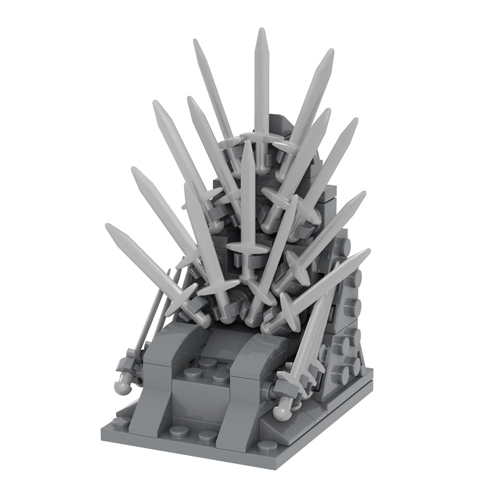 MOC Iron Throne Sword Chair An - Model Kit Iron Sickle ulasan dan harga