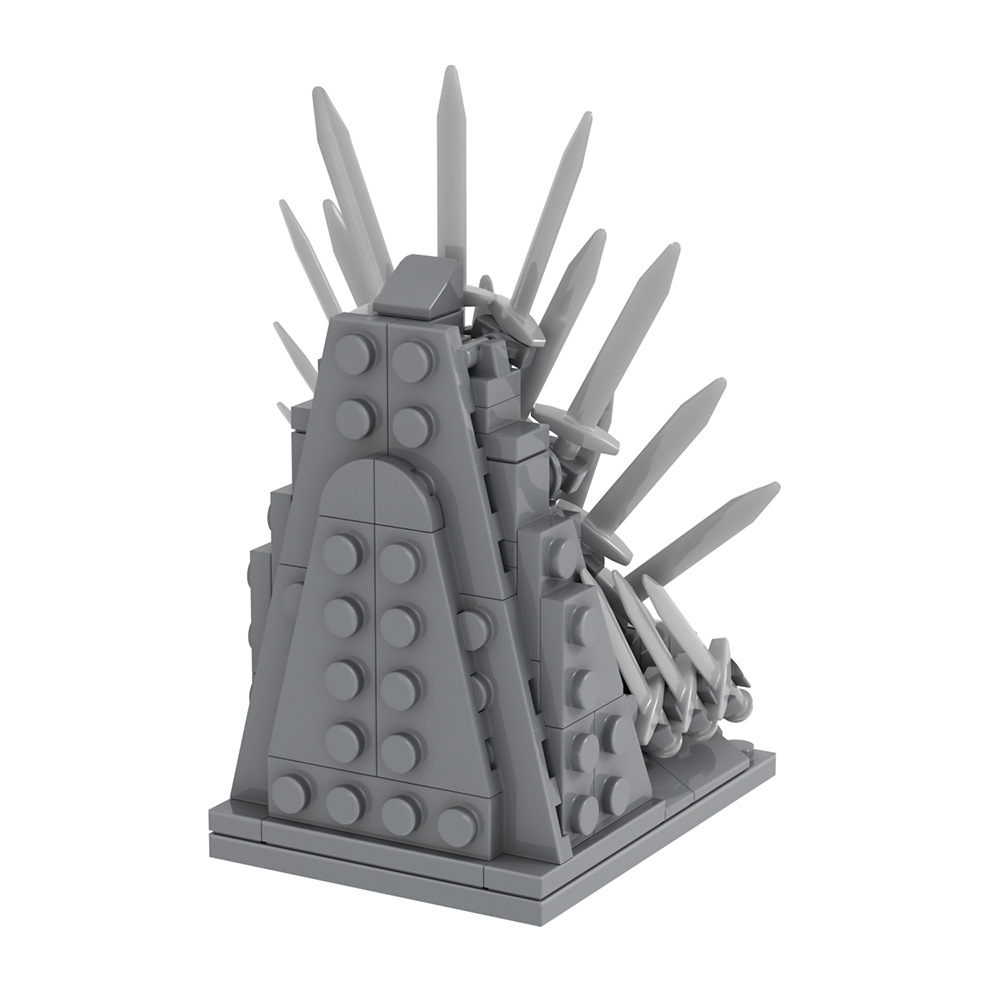 MOC Iron Throne Sword Chair An - Model Kit Iron Sickle ulasan dan harga