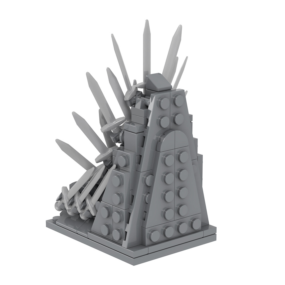 MOC Iron Throne Sword Chair An - Model Kit Iron Sickle ulasan dan harga