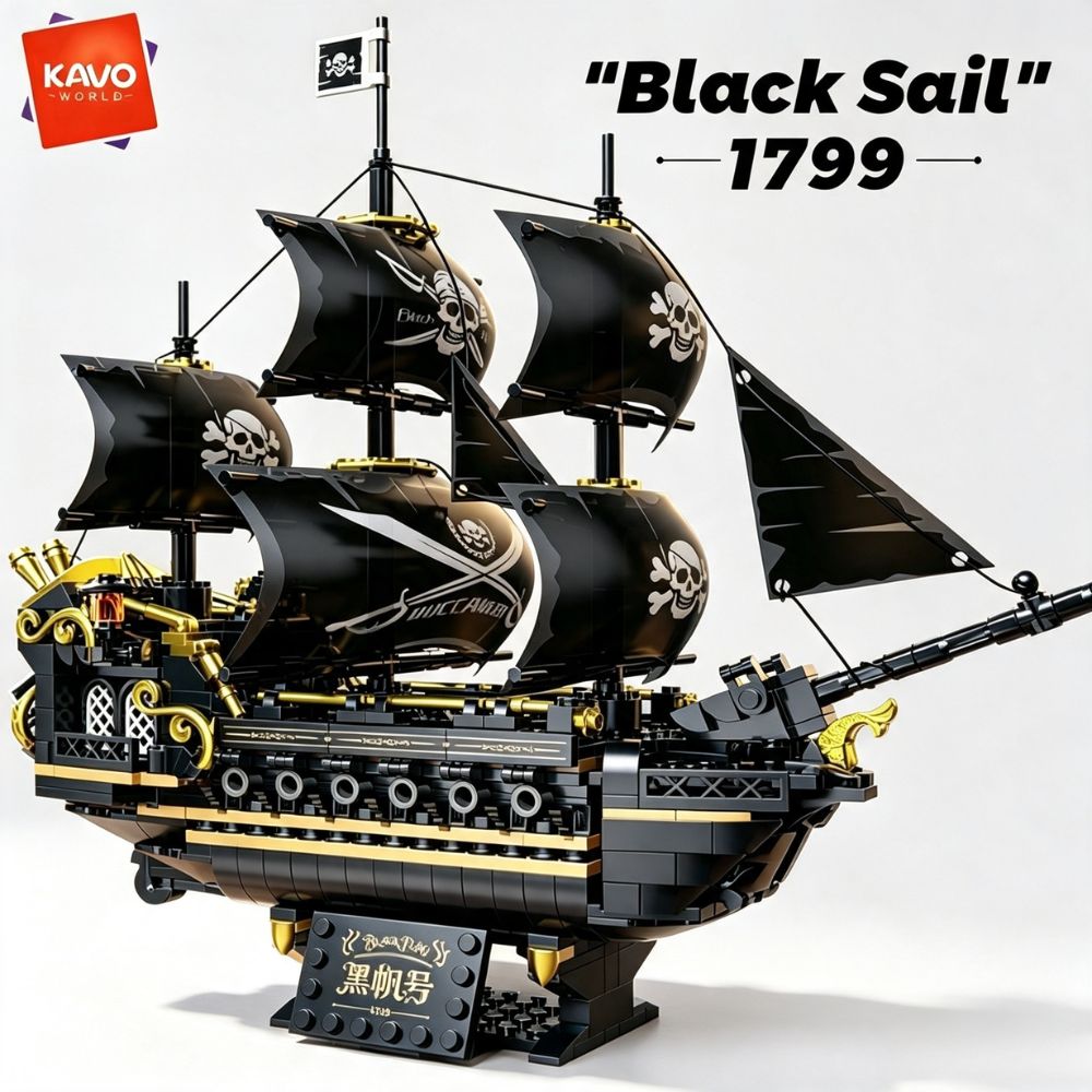 KAVOWORLD 801pcs 1799 Classic  - Model Kit U Boat ulasan dan harga