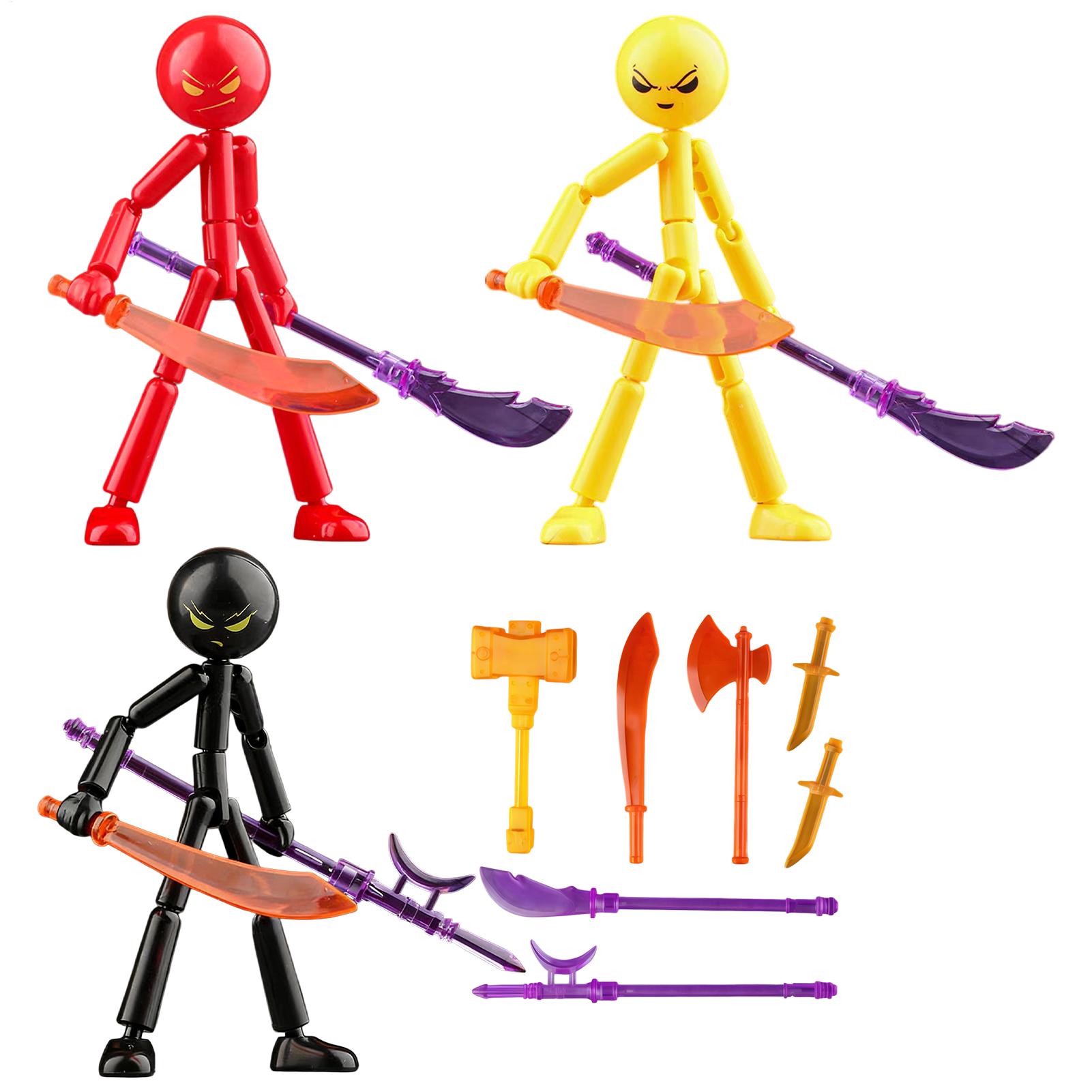 DIY Poseable StickMan Figure K - Model Kit Weapons ulasan dan harga