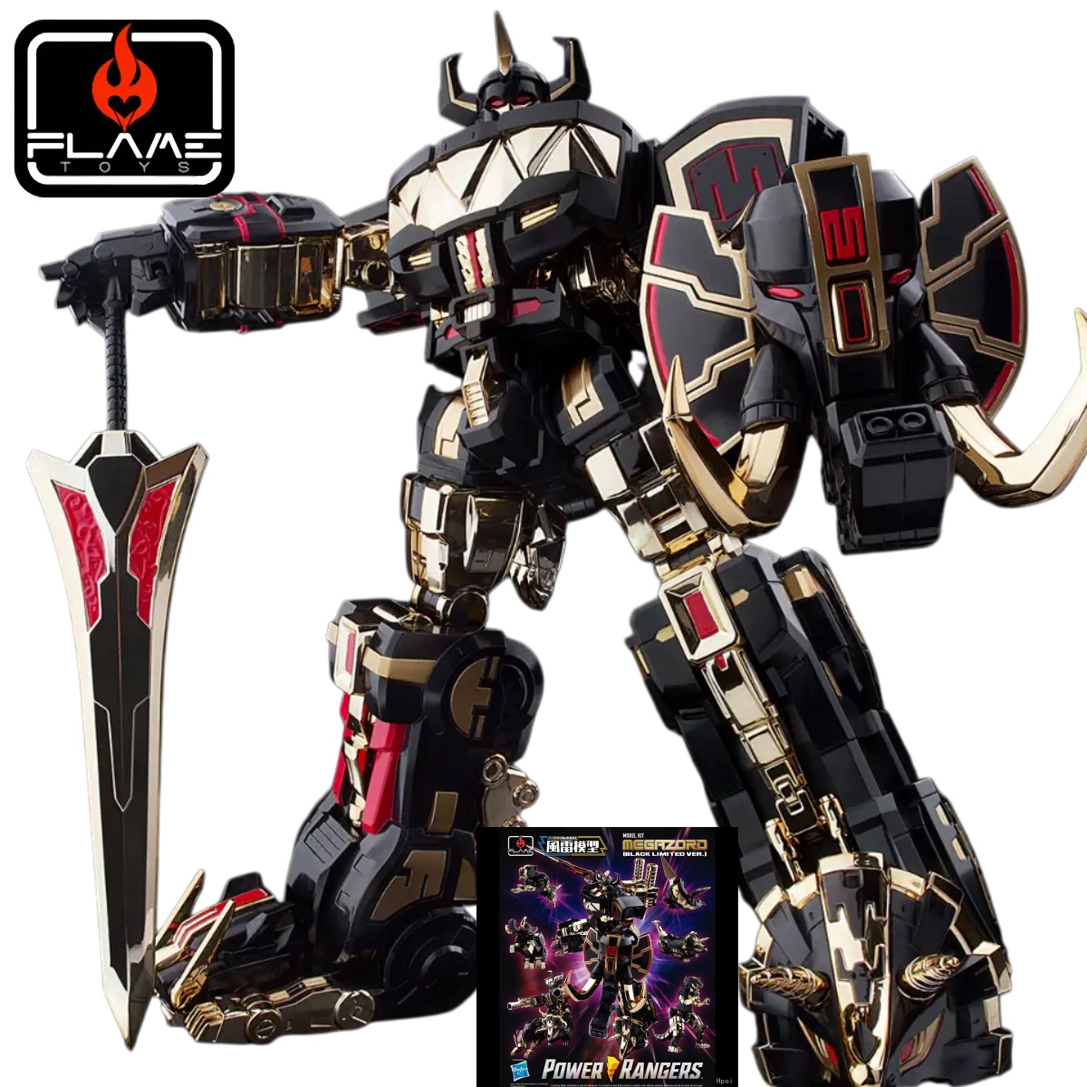 Flame Toys Furai Model Megazor - Model Kit Power Rangers ulasan dan harga