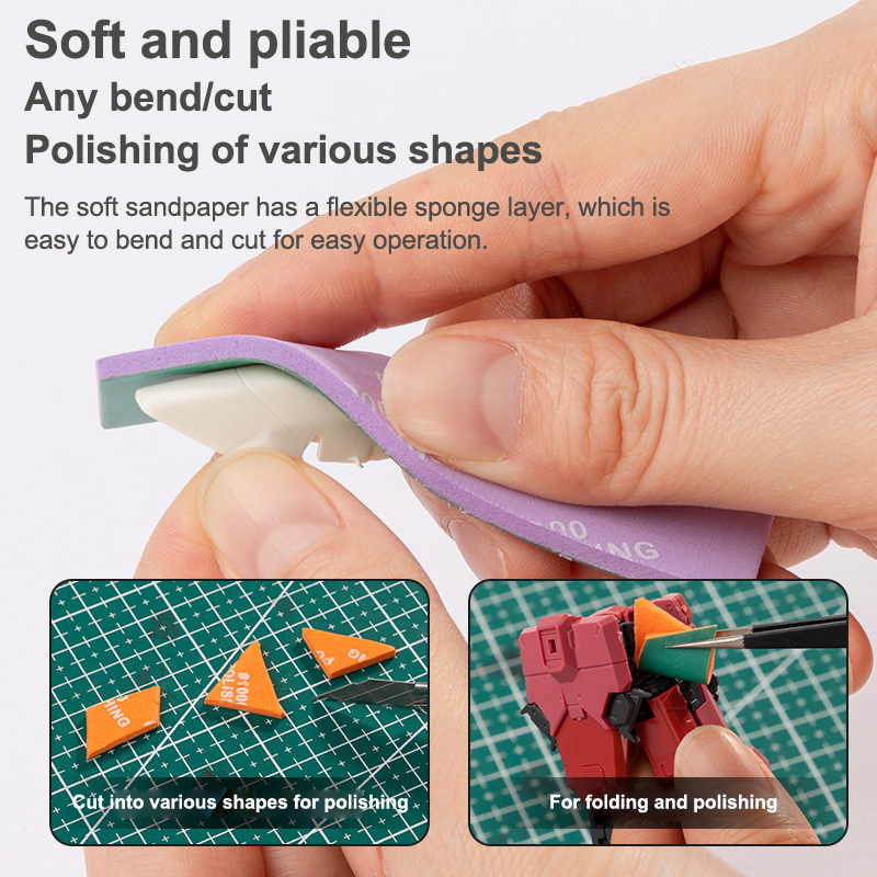 9Pcs/set 400~1200 Semi-rigid S - Sanding Stick Set ulasan dan harga